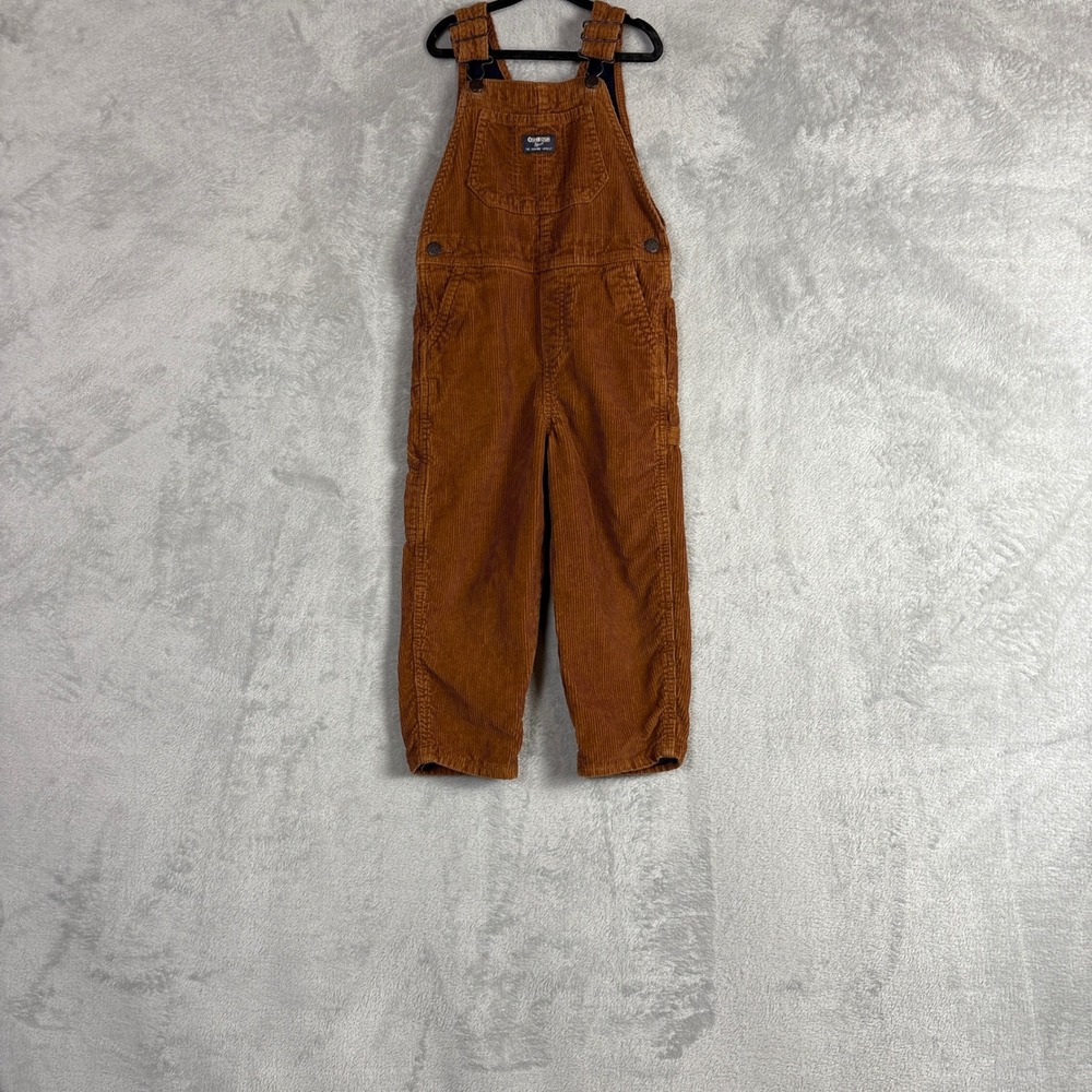 OshKosh Bgosh Toddler Brown Corduroy Bib Overalls Size 5T 2M185510